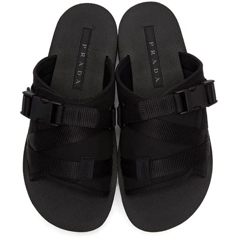 prada black tech sandals|Women's Sandals .